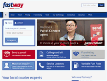 Tablet Screenshot of fastway.co.nz